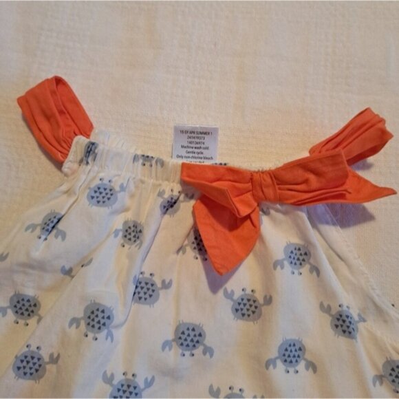 Gymboree girls size 2T Cute on the Coast crab print sleeveless dress VGUC - Picture 2 of 4